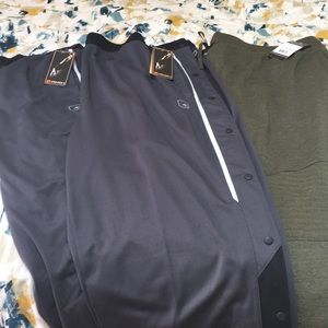 NWT: 2 And1 tearaways & 1 Russell motofit sweats